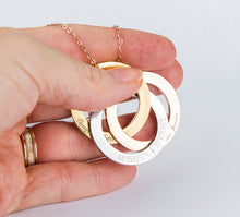 Load image into Gallery viewer, Personalized Rings Necklace
