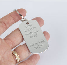 Load image into Gallery viewer, Personalized engraved keychain
