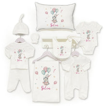 Load image into Gallery viewer, Personalized Organic Cotton 11-Pcs Jumpsuit 0-3 months
